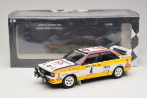 Audi Quattro A2 #4 W. Rohrl / C. Geistdorfer Rally Portugal 1984 Minichamps 1:18 153841104 Metal - imaginea 6 din 6