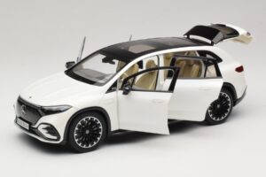 Mercedes EQS SUV X296 Manufaktur Diamond White NZG 1:18 B66960590 Metal - imaginea 2 din 8
