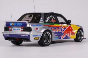 BMW E30 V8 #229 E. Hountondji Red Bull Driftbrothers Drift 2023 Albastru Otto 1:18 OT486 Rășină - imaginea 2 din 5