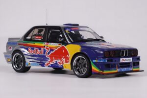 BMW E30 V8 #229 E. Hountondji Red Bull Driftbrothers Drift 2023 Albastru Otto 1:18 OT486 Rășină - imaginea 4 din 5
