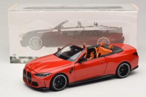 BMW M4 G83 Cabriolet Red Metallic Minichamps 1:18 110021030 Metal - imaginea 8 din 8