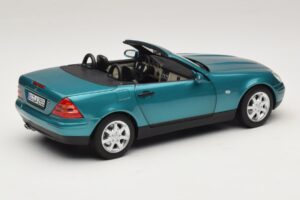 Mercedes SLK R170 Vivianite Green Norev 1:18 183021 Metal - imaginea 4 din 10