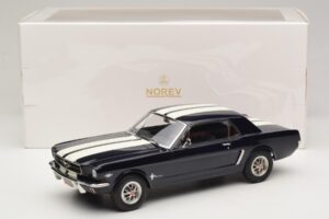 Ford Mustang Nightmist Blue Norev 1:18 182805 Metal - imaginea 6 din 6