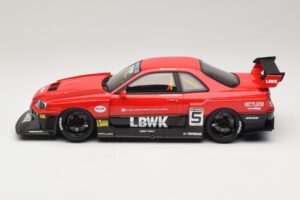 Nissan Skyline ER34 LB Super Silhouette Active Red GT Spirit 1:18 GT570 Rășină - imaginea 3 din 6
