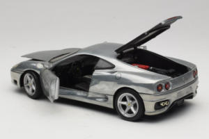 Ferrari 360 Modena Argintiu Cromat Hot Wheels 1:18 27774 Metal - imaginea 5 din 8