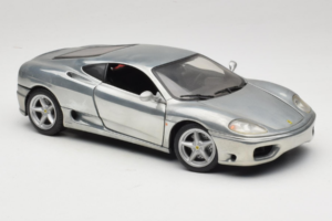 Ferrari 360 Modena Argintiu Cromat Hot Wheels 1:18 27774 Metal - imaginea 6 din 8