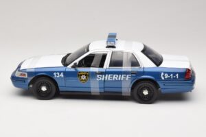 Ford Crown Victoria Police Interceptor The Walking Dead Greenlight 1:18 12957 Metal - imaginea 3 din 6
