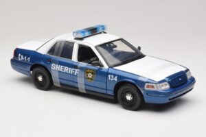 Ford Crown Victoria Police Interceptor The Walking Dead Greenlight 1:18 12957 Metal - imaginea 4 din 6
