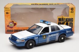 Ford Crown Victoria Police Interceptor The Walking Dead Greenlight 1:18 12957 Metal - imaginea 6 din 6