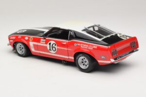 Ford Mustang Boss 302 #16 Bud Moore Engineering G. Follmer Trans-Am 1969 OEM 1:18 FORD006 Metal - imaginea 7 din 8