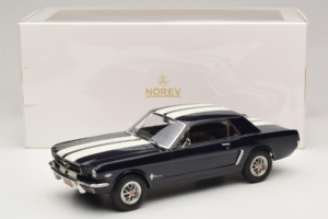 Ford Mustang Nightmist Blue Norev 1:18 182805 Metal - imaginea 6 din 6