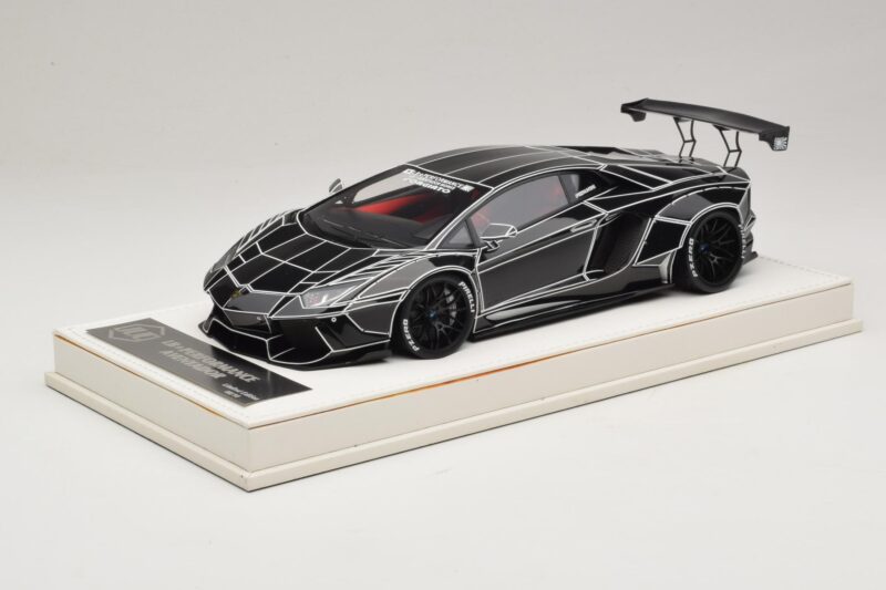 Lamborghini Aventador Liberty Walk TRON Negru Lucios JUC 1:18 J32-14 Rășină