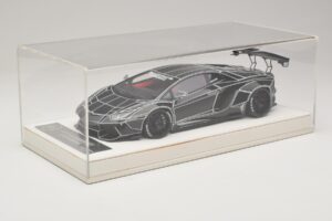 Lamborghini Aventador Liberty Walk TRON Negru Lucios JUC 1:18 J32-14 Rășină - imaginea 6 din 7