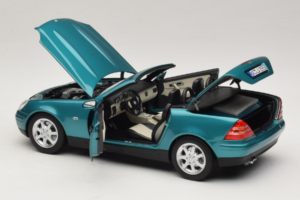 Mercedes SLK R170 Vivianite Green Norev 1:18 183021 Metal - imaginea 7 din 10