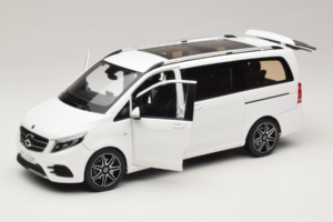 Mercedes V-Class W447 AMG Line Alb Norev 1:18 183876 Metal - imaginea 2 din 8