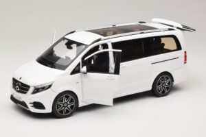Mercedes V-Class W447 AMG Line Alb Norev 1:18 183876 Metal - imaginea 2 din 8