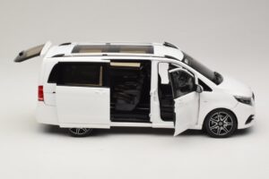 Mercedes V-Class W447 AMG Line Alb Norev 1:18 183876 Metal - imaginea 4 din 8