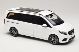Mercedes V-Class W447 AMG Line Alb Norev 1:18 183876 Metal - imaginea 6 din 8