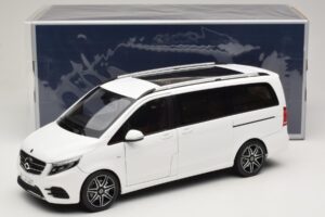 Mercedes V-Class W447 AMG Line Alb Norev 1:18 183876 Metal - imaginea 8 din 8