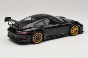 Porsche 911 992 GT3 RS Manthey Racing Negru cu Jante Aurii Minichamps 1:18 MR-911-GT3RS-1804 Metal - imaginea 2 din 6