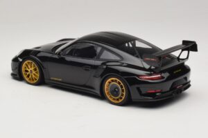Porsche 911 992 GT3 RS Manthey Racing Negru cu Jante Aurii Minichamps 1:18 MR-911-GT3RS-1804 Metal - imaginea 5 din 6