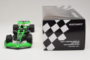 Stake Kick Sauber C44 G. Zhou Emilia Romagna GP 2024 Minichamps 1:18 117240124 Rășină - imaginea 6 din 7