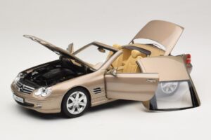 Mercedes SL500 R230 Travertine Beige Norev 1:18 183843 Metal - imaginea 2 din 9