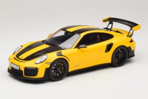 Porsche 911 GT2 RS 991.2 Nurburgring Lap Record Galben GT Spirit 1:18 GT972 Rășină