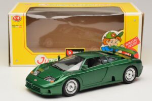 Bugatti EB110 Verde Metalizat Bburago 1:18 3003 Metal - imaginea 8 din 8
