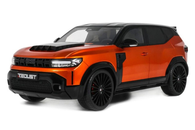 Dacia Duster Mk3 Redust Sport 4x2 Hybrid Metallic Orange Otto 1:18 OT1316 Rășină