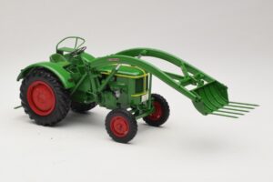 Deutz F2L 514 Tractor Încărcător Frontal Verde Minichamps 1:18 109144071 Metal - imaginea 4 din 6