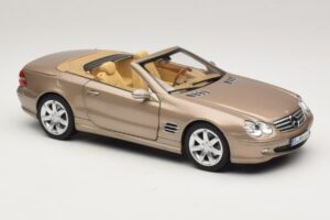 Mercedes SL500 R230 Travertine Beige Norev 1:18 183843 Metal - imaginea 7 din 9
