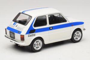 Fiat 126 Castrol Livery Alb Albastru MCG 1:18 MCG18666 Metal - imaginea 2 din 6