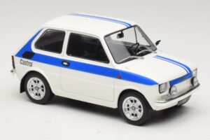 Fiat 126 Castrol Livery Alb Albastru MCG 1:18 MCG18666 Metal - imaginea 4 din 6