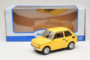 Fiat 126 Galben MCG 1:18 MCG18667 Metal - imaginea 2 din 6