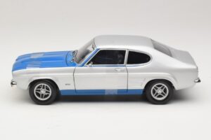 Ford Capri RS2600 Mk1 Silver Blue Minichamps 1:18 150089072 Metal - imaginea 3 din 6