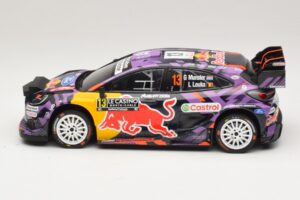 Ford Puma Rally1 #13 G. Munster / L. Louka Rally Monte Carlo 2025 IXO 1:18 18RMC231B Metal - imaginea 3 din 6