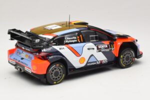 Hyundai i20 N Rally1 #1 T. Neuville / M. Wydaeghe Safari Rally Kenya 2025 IXO 1:18 18RMC247B Metal - imaginea 2 din 6