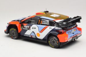 Hyundai i20 N Rally1 #1 T. Neuville / M. Wydaeghe Safari Rally Kenya 2025 IXO 1:18 18RMC247B Metal - imaginea 5 din 6