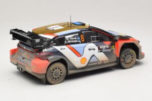 Hyundai i20 N Rally1 #8 O. Tanak / M. Jarveoja Safari Rally Kenya 2025 IXO 1:18 18RMC247A Metal - imaginea 2 din 6