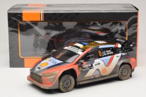 Hyundai i20 N Rally1 #8 O. Tanak / M. Jarveoja Safari Rally Kenya 2025 IXO 1:18 18RMC247A Metal - imaginea 6 din 6