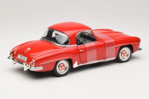 Mercedes 190 SL W121 Coupe Roșu ERTL 1:18 7465 Metal - imaginea 2 din 6
