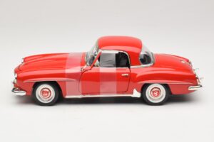 Mercedes 190 SL W121 Coupe Roșu ERTL 1:18 7465 Metal - imaginea 3 din 6