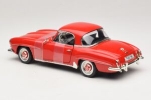 Mercedes 190 SL W121 Coupe Roșu ERTL 1:18 7465 Metal - imaginea 5 din 6