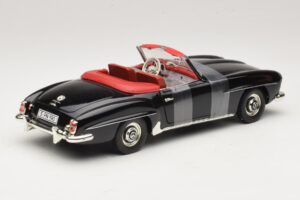 Mercedes 190 SL W121 Roadster Negru ERTL 1:18 7464 Metal - imaginea 2 din 6