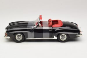 Mercedes 190 SL W121 Roadster Negru ERTL 1:18 7464 Metal - imaginea 3 din 6