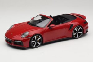 Porsche 911 992 Turbo S Cabriolet Roșu Închis Minichamps 1:18 PORSCHE007 Metal