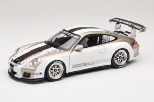 Porsche 911 997 GT3 Cup Alb Cu Dungi 2008 Minichamps 1:18 WAP0210130C Metal