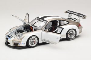 Porsche 911 997 GT3 Cup Alb Cu Dungi 2008 Minichamps 1:18 WAP0210130C Metal - imaginea 2 din 8