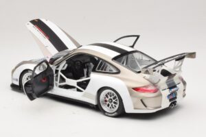 Porsche 911 997 GT3 Cup Alb Cu Dungi 2008 Minichamps 1:18 WAP0210130C Metal - imaginea 5 din 8